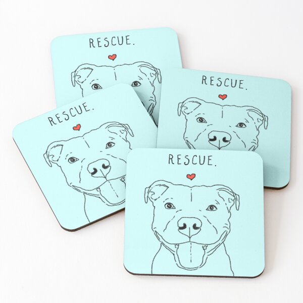 Item preview, Smiling Pit Bull, Rescue Pit Bull, Rescue Dog, Adopt Don't Shop Pittie designed and sold by Furkid Studio.