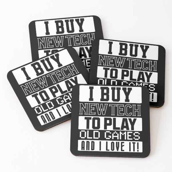 Item preview, I Buy NEW TECH to play OLD GAMES! designed and sold by potluck.