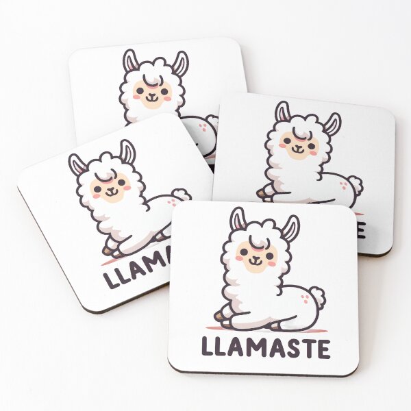Item preview, Llamaste Cute Cartoon Llama Yoga Design designed and sold by YoBoiRedgie.