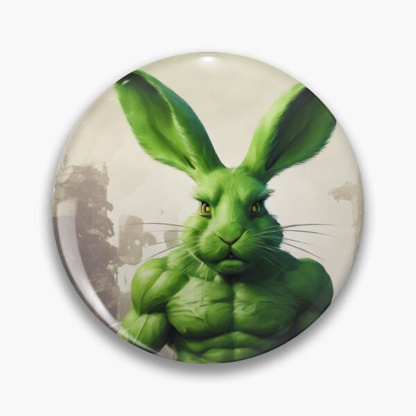 Item preview, The green muscular rabbit. designed and sold by brain301.