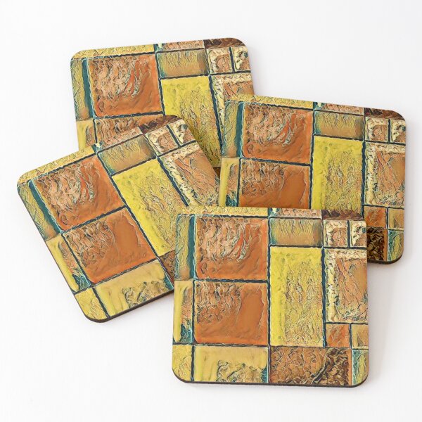 Item preview, "Cut Stone Mondrian", a postmodernist reconstruction of Mondrian. designed and sold by thalasson.