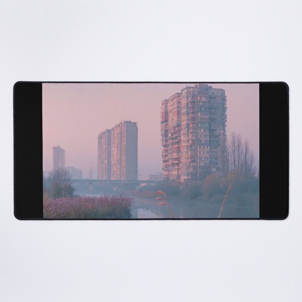 Item preview, Morning Cityscape With Floral Foreground designed and sold by regnumsaturni.
