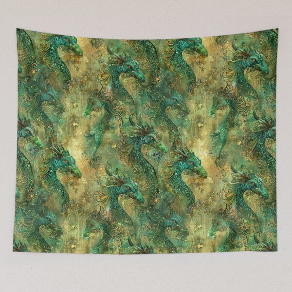 Item preview, Green Emerald Dragons designed and sold by GroovyPixels.