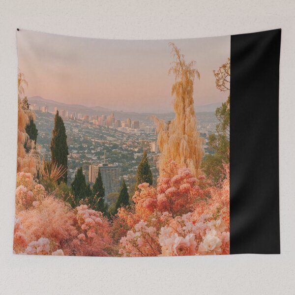 Item preview, Pastel Floral City At Dawn Vista designed and sold by regnumsaturni.