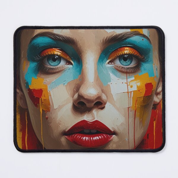 Item preview, Portrait of a Woman between Red, Yellow and Cyano designed and sold by Samuel-Rox.