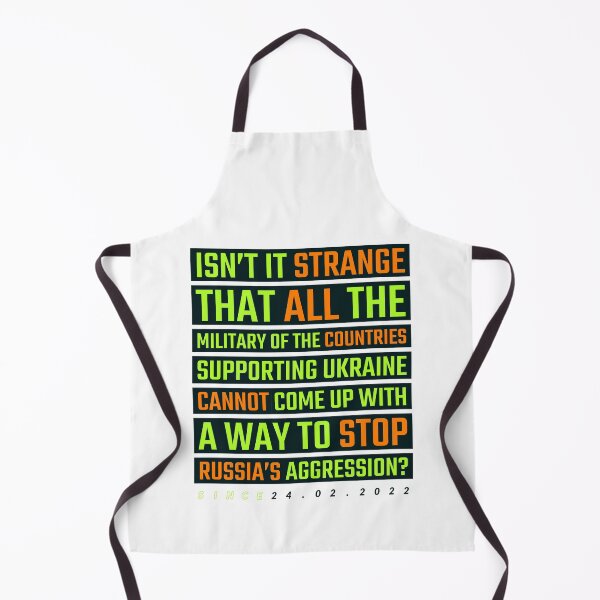 Item preview, Isn't it strange that all the military of the countries supporting Ukraine cannot come up with a way to stop Russia's aggression? ▩ designed and sold by cabana.space.