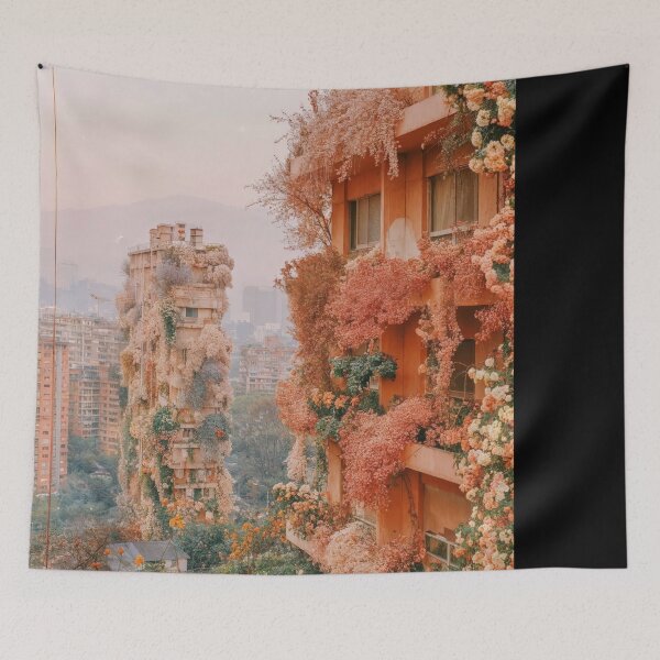 Item preview, Floral City Landscape At Sunrise Awakening designed and sold by regnumsaturni.
