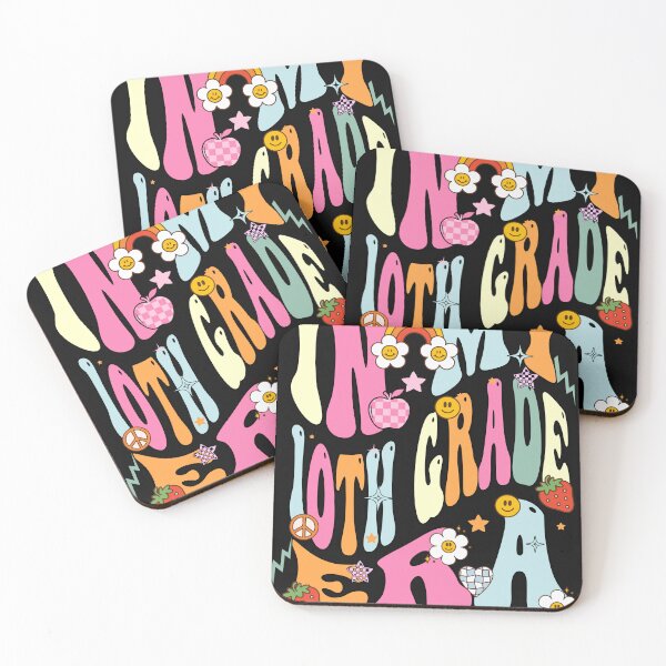 Item preview,  In My 10th Grade Era Groovy style 70s For Kids, Teacher, Last and First Day Of School designed and sold by ImagineInk.