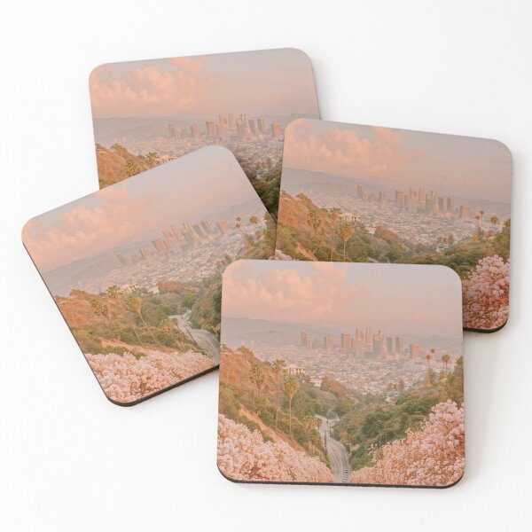 Item preview, Pastel Floral City Landscape At Sunrise designed and sold by regnumsaturni.