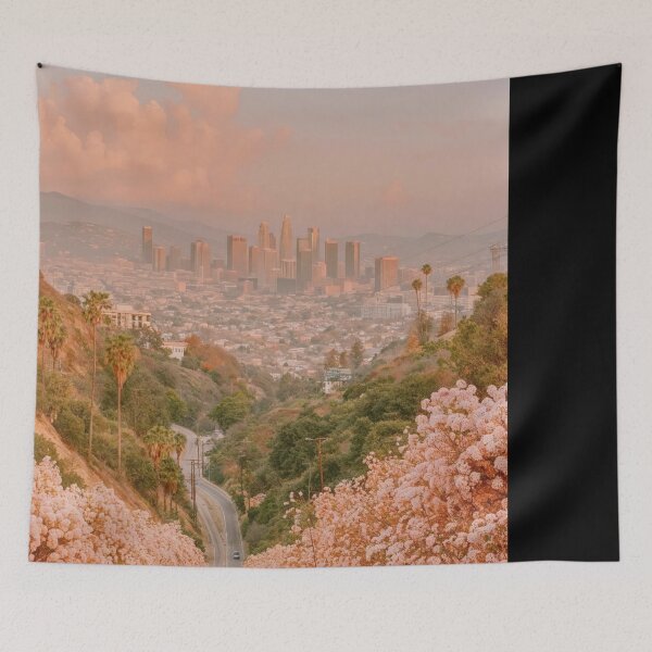 Item preview, Pastel Floral City Landscape At Sunrise designed and sold by regnumsaturni.