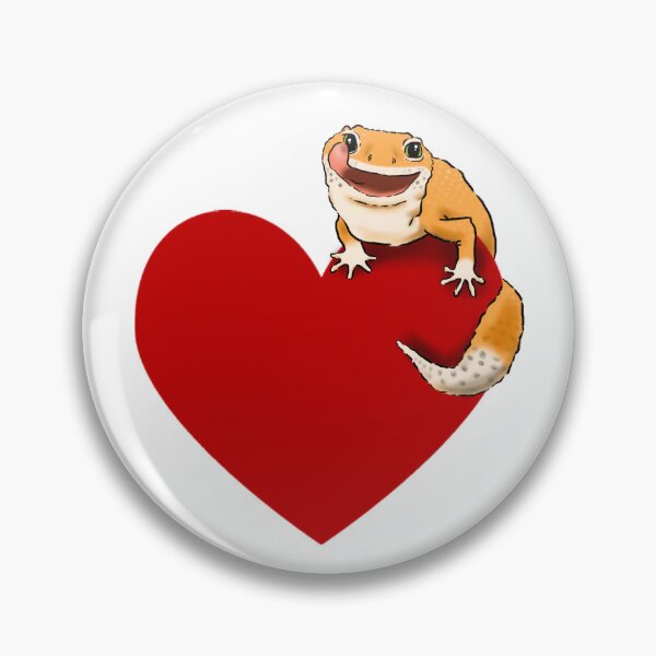 Item preview, Leopard Gecko on Red Heart, Leopard Gecko Lover, Leopard Gecko Licking Eye designed and sold by Furkid Studio.