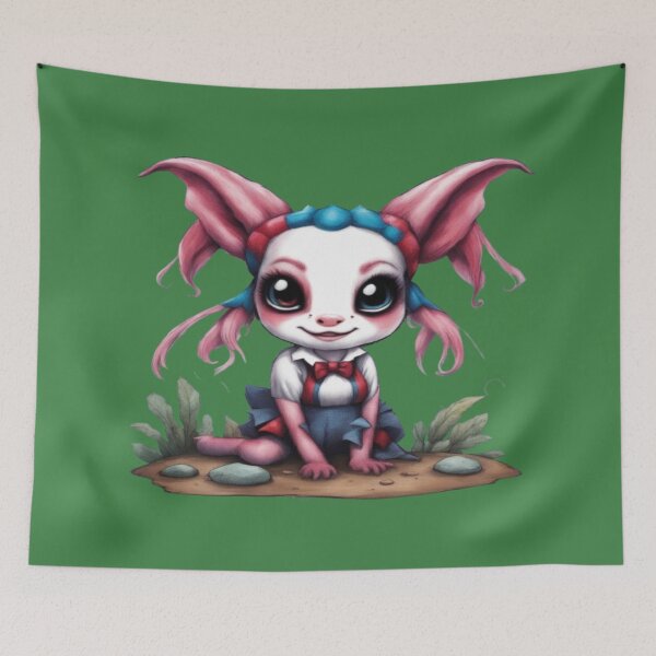Item preview, Harley The Axolotl, Product Colour: Green  designed and sold by Midnight Veil Designs.