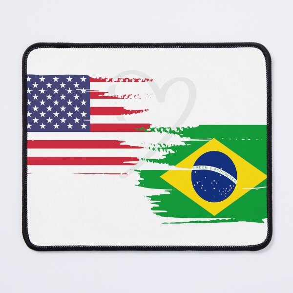 Item preview, American Brazil Flag Shirt Brazil USA Essential Pride Dyngus Day designed and sold by OscarShoping.
