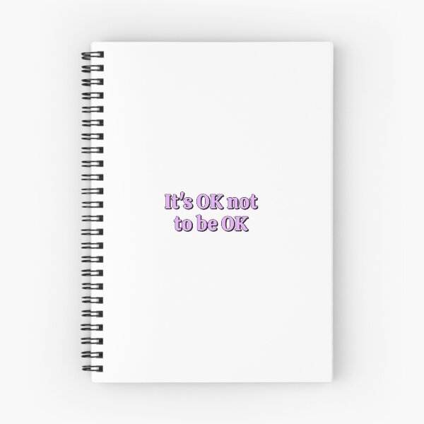 Item preview, OK not to be OK - self care affirmations designed and sold by Inspirationmotivation.