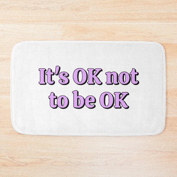 Item preview, OK not to be OK - self care affirmations designed and sold by Inspirationmotivation.