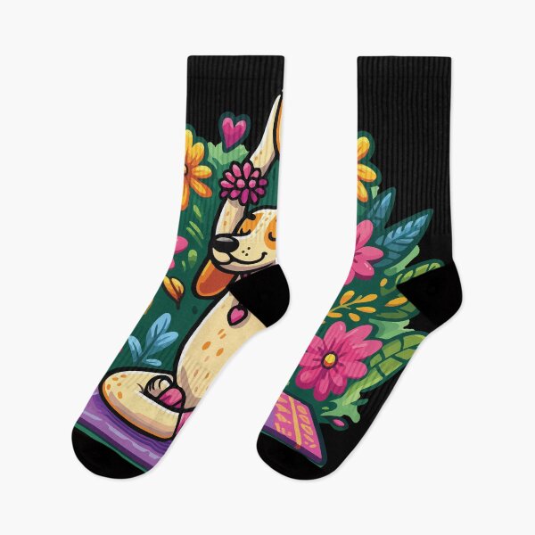 Item preview, Dog Doing Yoga in colorful mood designed and sold by NawalMagdy.