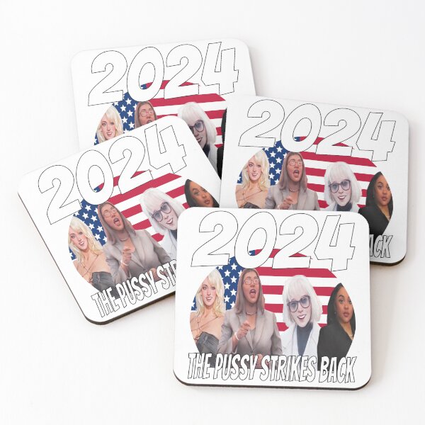 Item preview, 2024 The Pussy Strikes Back, Funny and Accurate 2024 Politics, Stormy Daniels, E. Jean Carroll, Letitia James, Fanni Willis designed and sold by mamahellfire31.