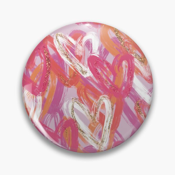 Item preview, pink orange and gold hearts designed and sold by eze412.
