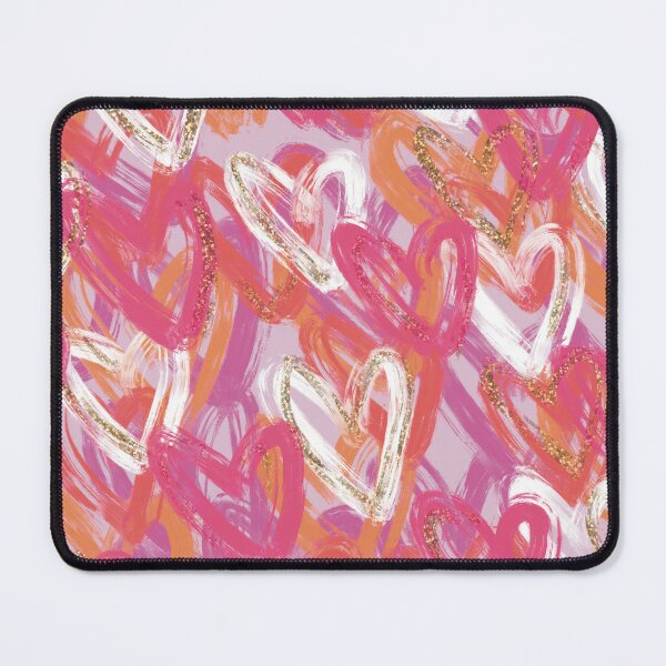 Item preview, pink orange and gold hearts designed and sold by eze412.