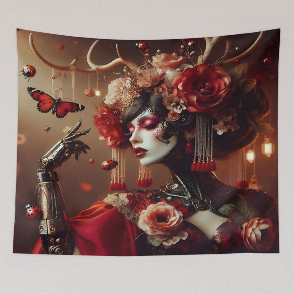 Item preview, Robot Geisha designed and sold by @adorcharm Modern & Classic AI Art.