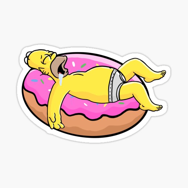 Vista previa del artículo con la obra «Donut Homer», diseñado y vendido por lossimpsontv.
