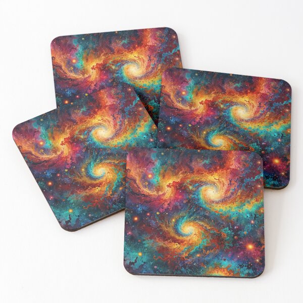 Item preview, Vibrante galaxia psicodélica designed and sold by PatternPuppy.