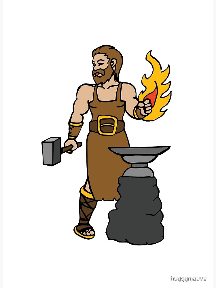 "Hephaestus Hephaestus Vulcan" Art Print by huggymauve Redbubble