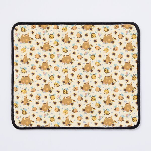 Item preview, "Honey Bees & Flowers Pattern" designed and sold by hjian8219.