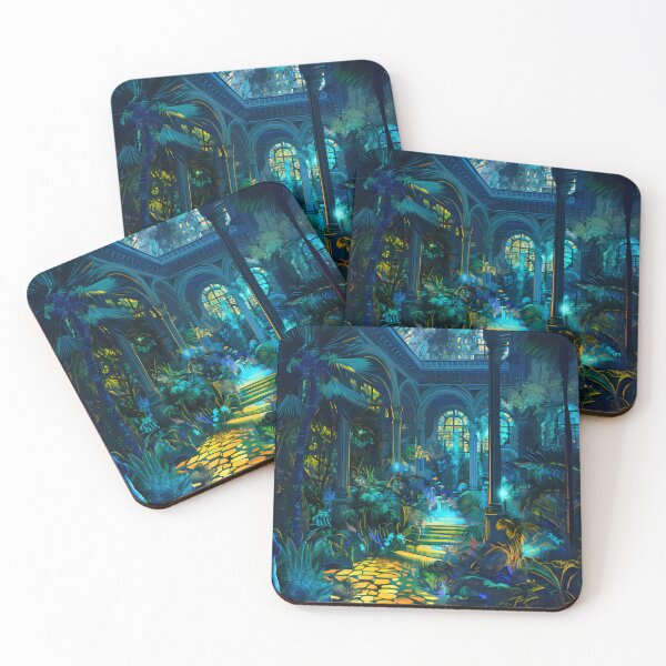 Item preview, Alien Jungle with Victorian Architecture in the style of Vincent van Gogh designed and sold by deepglitchart.