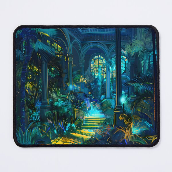 Item preview, Alien Jungle with Victorian Architecture in the style of Vincent van Gogh designed and sold by deepglitchart.