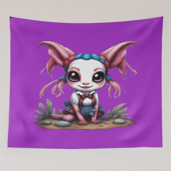 Item preview, Harley The Axolotl, Product Colour: Purple  designed and sold by Midnight Veil Designs.