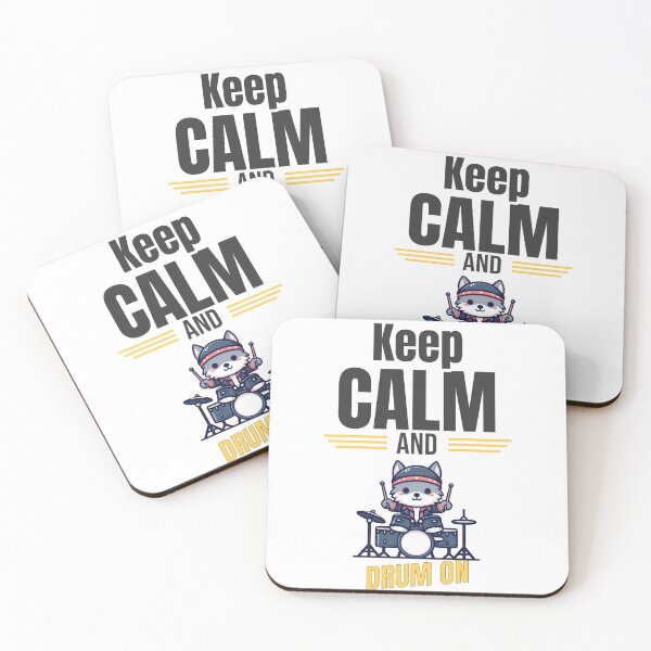 Item preview, Keep calm and drum on Wolf designed and sold by LemuellTrends.