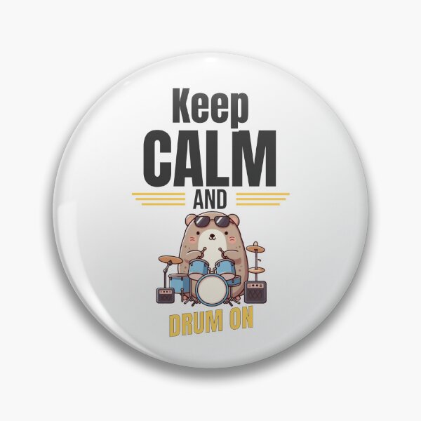 Item preview, Keep calm and drum on Mole designed and sold by LemuellTrends.