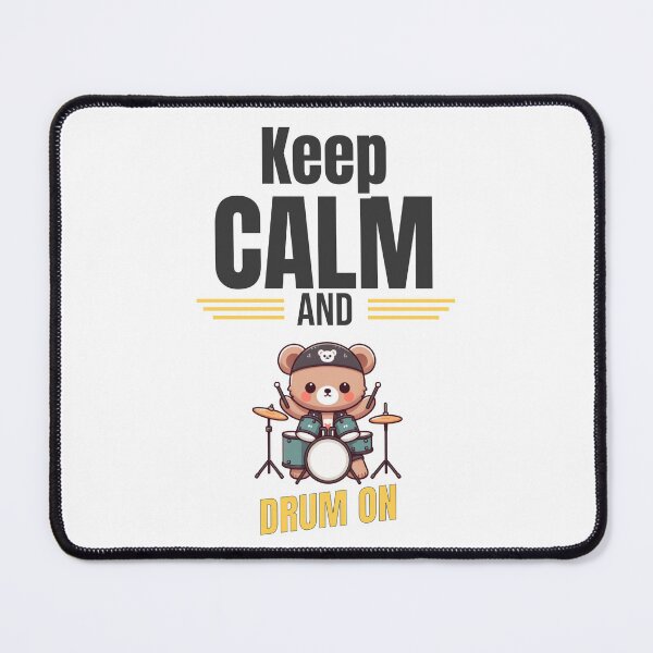 Item preview, Keep calm and drum on Bear designed and sold by LemuellTrends.