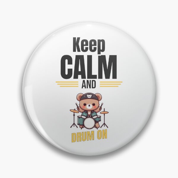 Item preview, Keep calm and drum on Bear designed and sold by LemuellTrends.