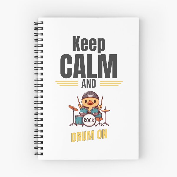 Item preview, Keep calm and drum on Duck designed and sold by LemuellTrends.