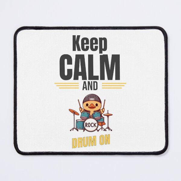 Item preview, Keep calm and drum on Duck designed and sold by LemuellTrends.