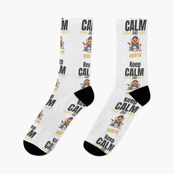 Item preview, Keep calm and drum on Duck designed and sold by LemuellTrends.