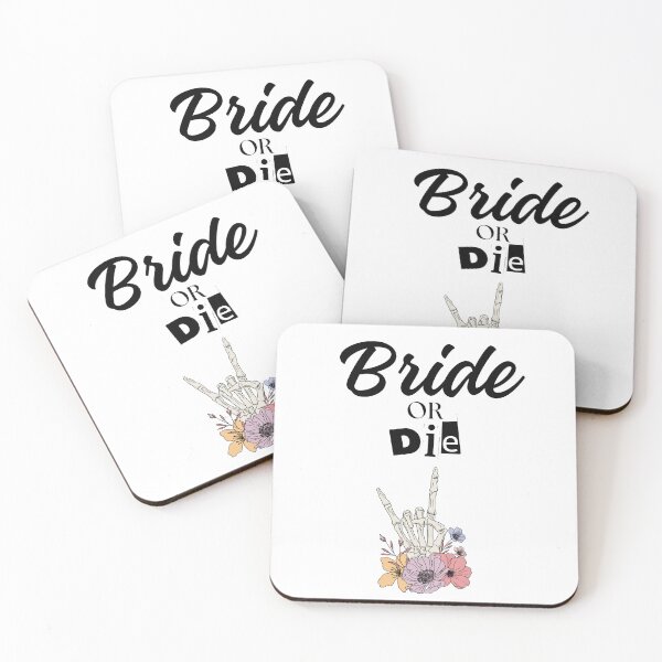 Item preview, Bride Or Die Funny Skeleton Bridal Party Wedding Day designed and sold by MagicSD Designs.