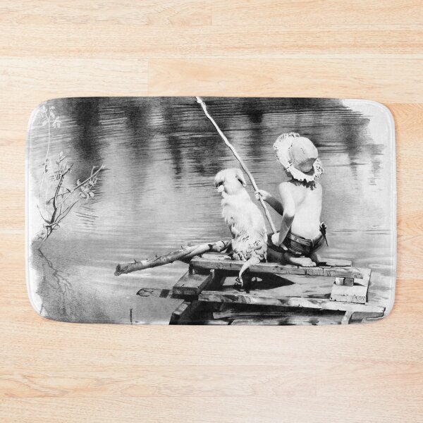 Item preview, A boy and his dog fishing designed and sold by David J. Vanderpool.
