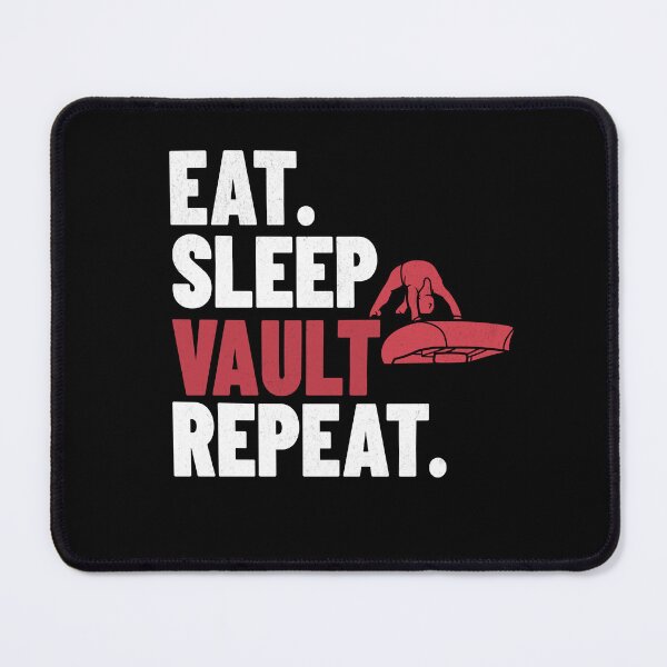Item preview, Eat Sleep Vault Repeat Gymnastics Gift designed and sold by InspireHubWear.