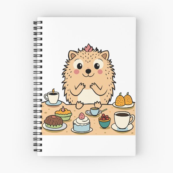 Item preview, Fluffy Hedgehog Hosting a Tea Party designed and sold by omerfdln34.