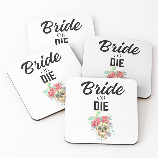 Item preview, Bride Or Die Funny Skeleton Bridal Party Wedding Day designed and sold by MagicSD Designs.