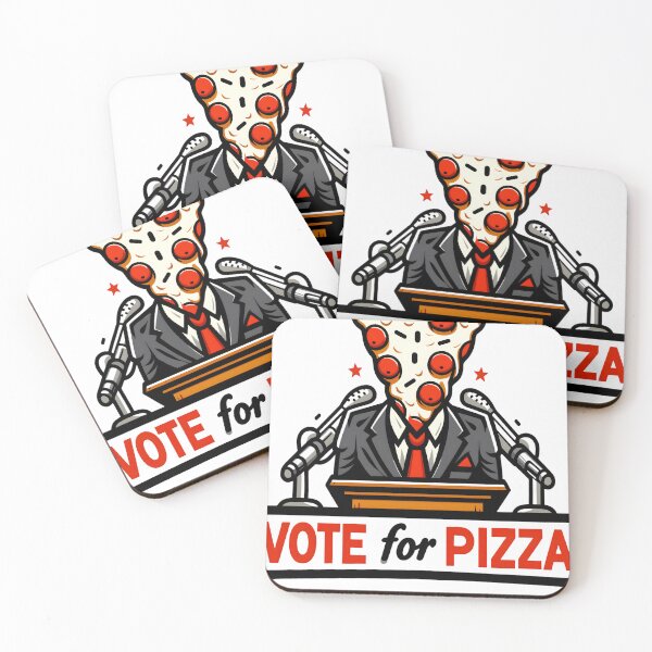 Item preview, Vote For Pizza Funny Elections designed and sold by KitonicTees.