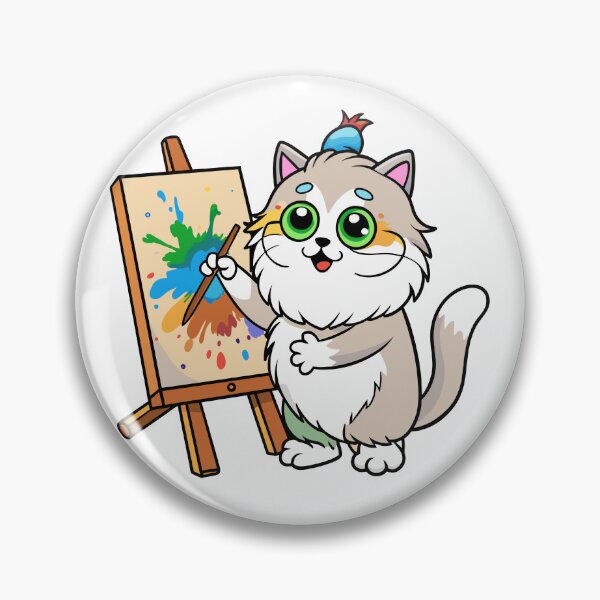 Item preview, Fluffy Persian Cat Painting designed and sold by omerfdln34.