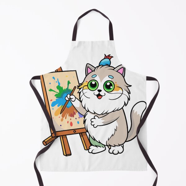 Item preview, Fluffy Persian Cat Painting designed and sold by omerfdln34.