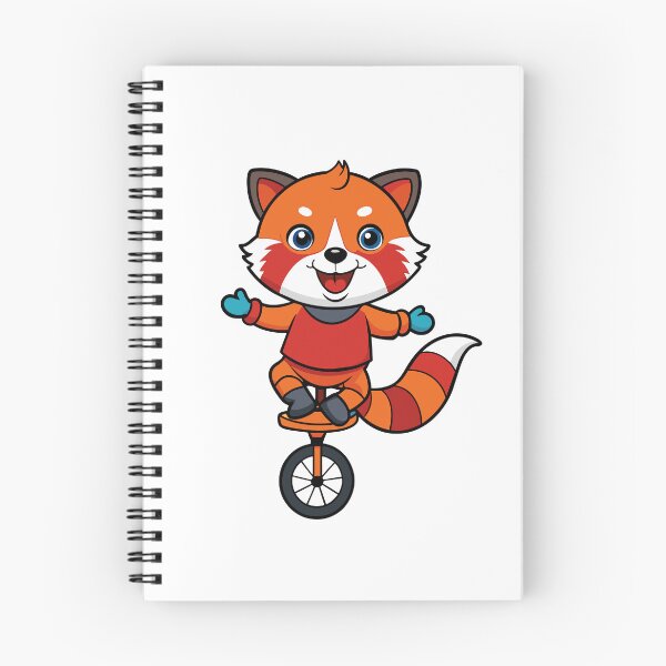 Aperçu de l'œuvre Panda roux moelleux sur un monocycle créée et vendue par omerfdln34.