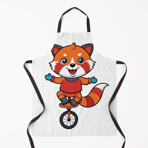 Item preview, Fluffy Red Panda Riding a Unicycle designed and sold by omerfdln34.