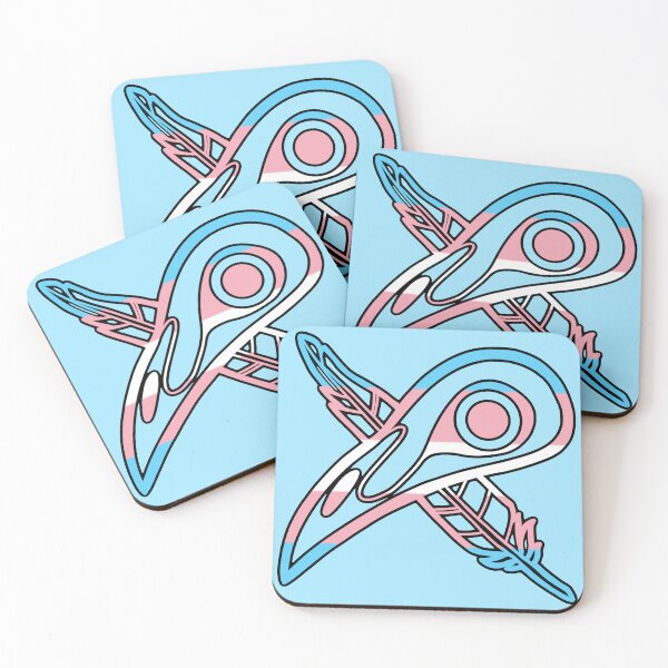 Item preview, Pride Crow (Transgender Pride Flag) designed and sold by Skyseeker-Art.