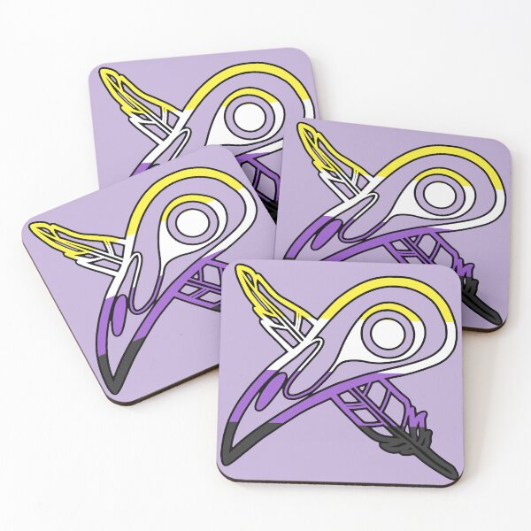 Item preview, Pride Crow (Nonbinary Pride Flag) designed and sold by Skyseeker-Art.
